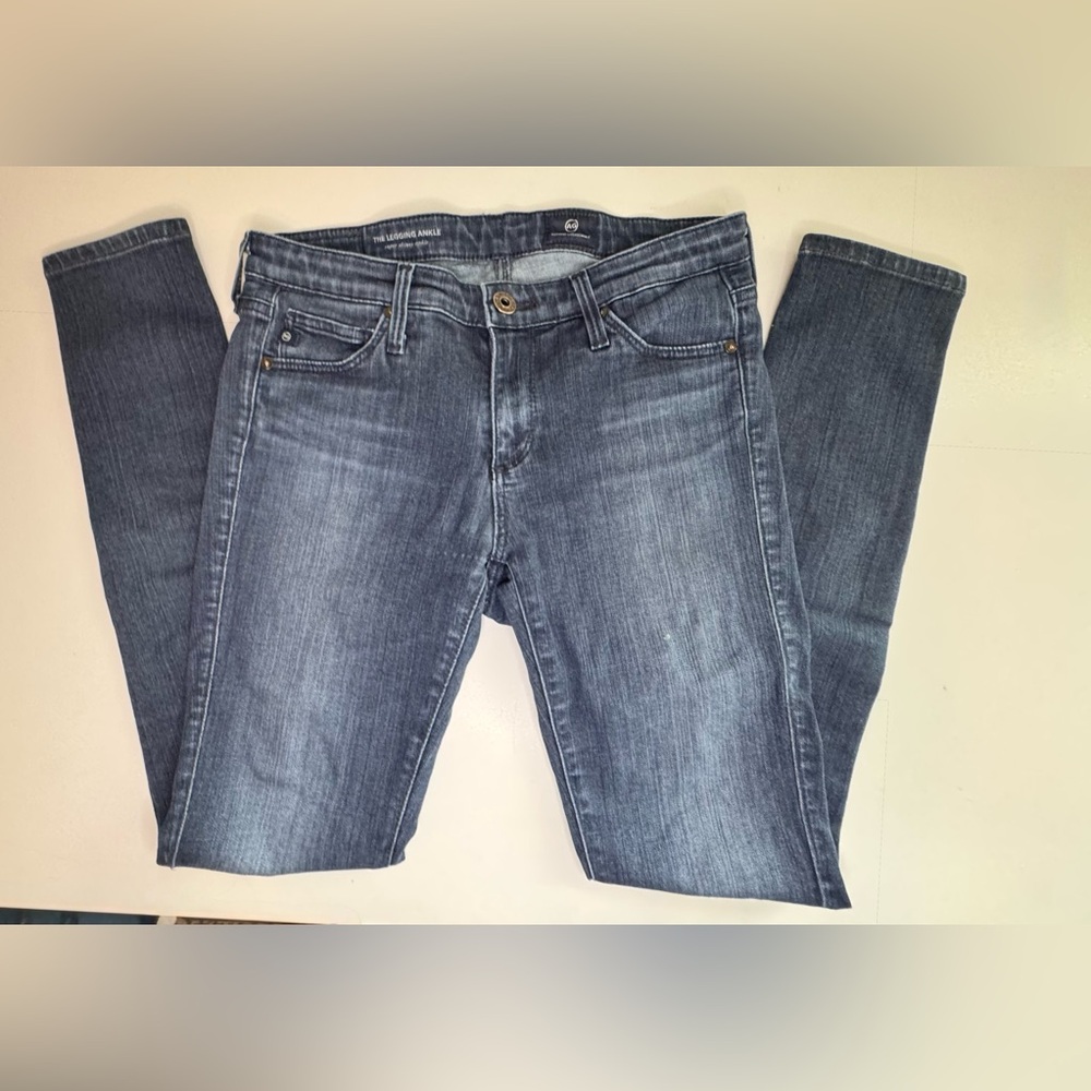 AG Adriano Goldschmied Women's Jean Bundle Dark Blue, Lighter Blue, and Gray 3pr - Picture 12 of 15